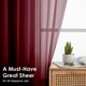 thumbnail image 4 of Cortinas OVZME Burgundy Sheer, 2 paneles, 107 x 244 cm, 4 of 7