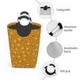 thumbnail image 4 of Lsque Honey Bee Gnomes Laundry Basket, Laundry Hamper, Dirty Clothes Hamper for Laundry, Collapsible, Waterproof Laundry Baskets with Aluminum Handles for Laundry, Dorm, Family, 4 of 6