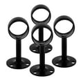 thumbnail image 6 of Niceauty Adjustable Stainless Steel Closet Rod Brackets, Black, High Load Capacity, Easy Install, 4Pcs, 6 of 8