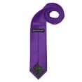thumbnail image 5 of Jacob Alexander Men's Extra Long Solid Color Tie - Purple, 5 of 8