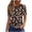 Black B, variant on Womens Shirts Vintage Crew Neck Short Sleeve Work Tops Loose Fit Dressy Business Casual Blouses