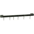 thumbnail image 3 of Enclume Design Products WR3 HS 36 in. Wall Rack Utensil Bar with 6-Hooks, Hammered Steel, 3 of 4