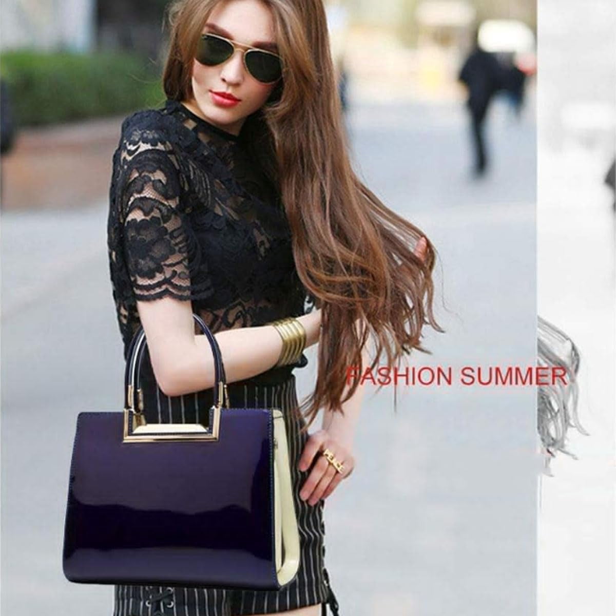 Purses and Handbags for Women Fashion Messenger Bag Ladies PU Leather Top Handle Satchel Shoulder Tote Bags