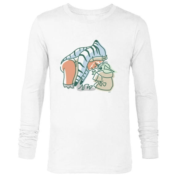 Star Wars Grogu and Ahsoka Tano Force Connection - Long Sleeve T-Shirt for Men - Customized-White