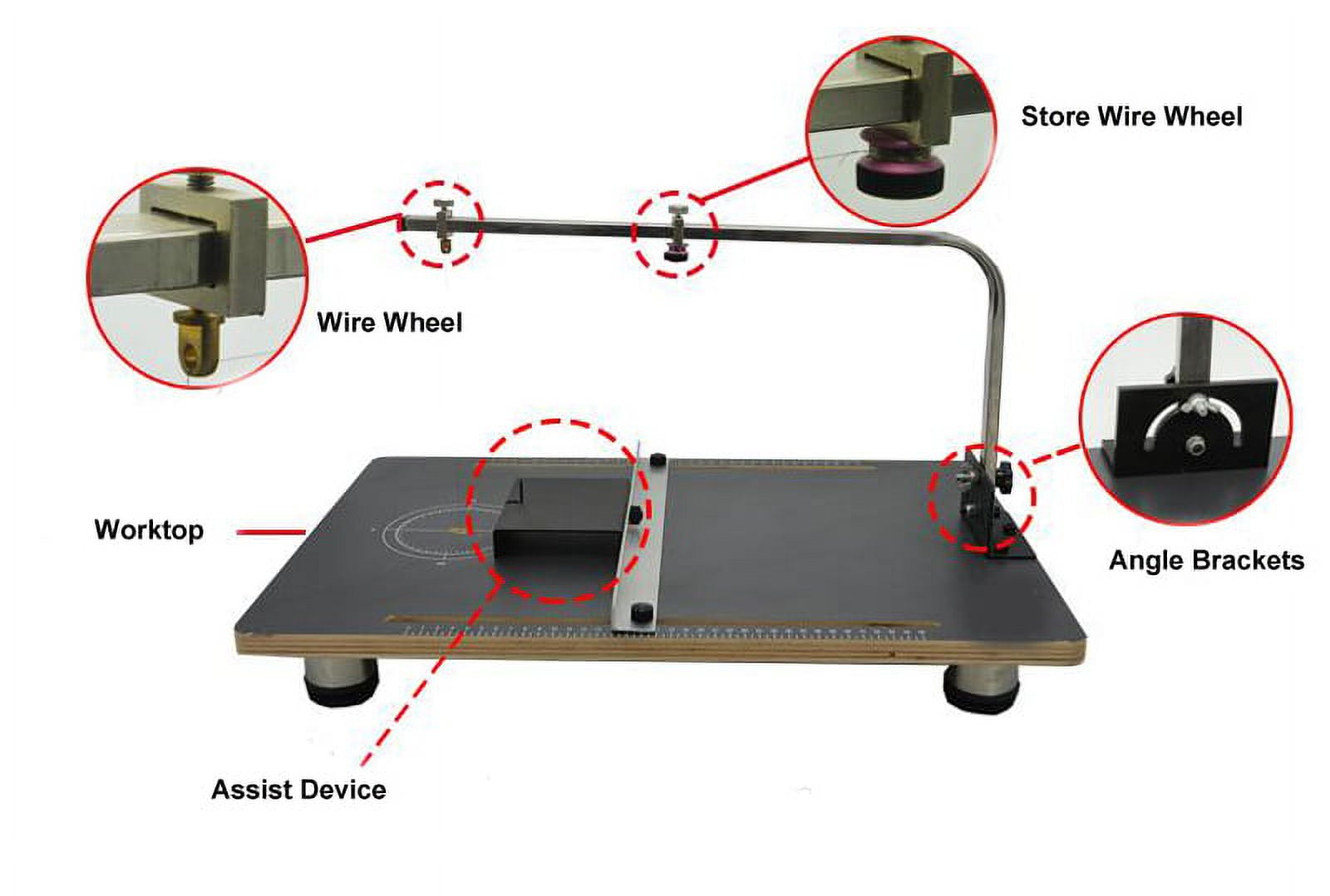 INTBUYING Hot Wire Thremal Foma Thermocut Foam Cutting Machine 38X78CM Working Bench Using for Styrofoam Cutter Cutting Foams KT Board