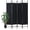 Black, variant on BIQWBIC 4-Panel Room Dividers and Folding Privacy Screens, 6.8 Ft Fabric Partition Screen, Black