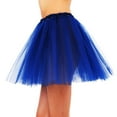 thumbnail image 2 of 3 Layered Ballerina Tutu W/ Stretch Waist, Tulle Fibers, Navy, 2 of 3