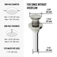 thumbnail image 3 of VIGO Vessel Bathroom Sink Pop-Up Drain and Mounting Ring in Brushed Nickel, 3 of 11