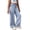 C1/Blue, variant on XIYON Baggy Jeans For Girls Kids Fashionable Back Pocket Embroidered Washed Denim Straight Leg Jeans For Girls Trousers Streetwear Pants 9-10 Years