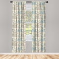 thumbnail image 3 of Ambesonne Hen and Chicks Curtains, Animal Mother, Pair of 28"x84", Eggshell Multicolor, 3 of 5
