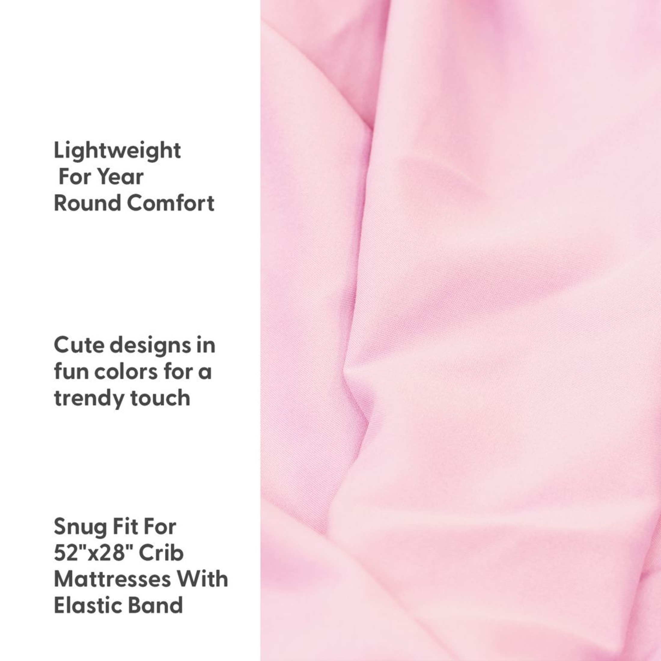 The Peanutshell Pink Butterfly Crib Sheets 4 Pack photo 3