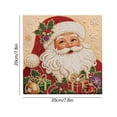 thumbnail image 5 of Christmas Diamond Art Kit for Adult Beginners Square DIY Diamond Painting Craft Set with Inner Frame Holiday Handmade Ornament Supplies for Wall Decor Xmas Home Decoration Gift(Santa Claus), 5 of 6