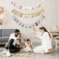 thumbnail image 2 of 16.4ft Baby Photo Banner for Newborn 12 Month Growth Picture Display Hanging Sign Garland Growth Photo Booth Props for Baby Birthday Party Decoration, 2 of 5