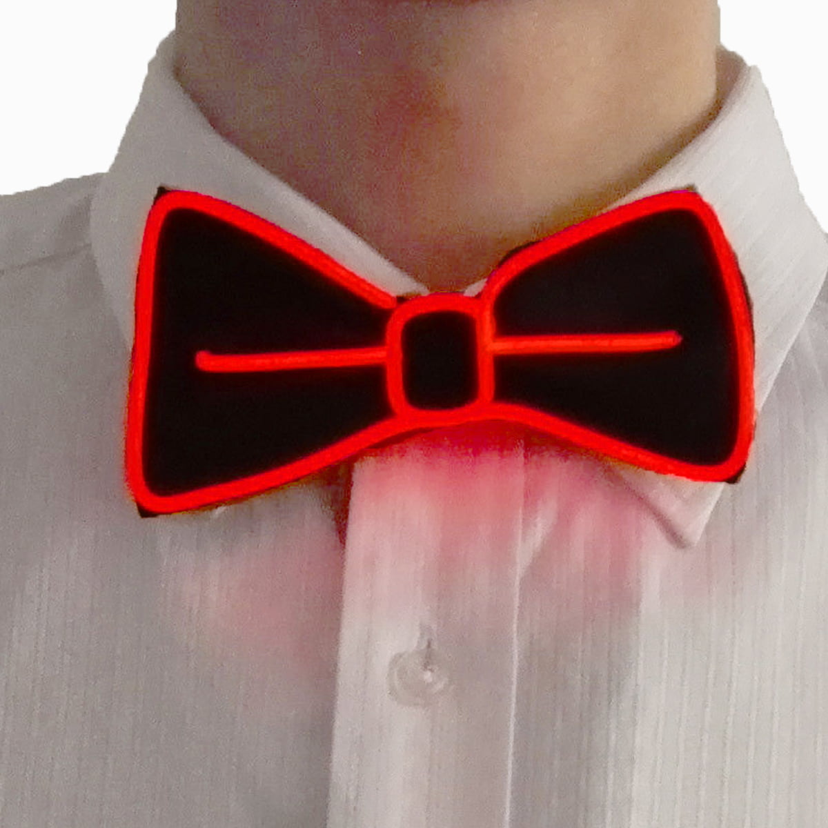 El Wire Ties Adjustable LED Necktie Fit For Light Up Halloween Wedding Accessory