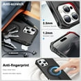 thumbnail image 6 of ELEHOLD Case for iPhone 16 Pro, Shockproof Magnetic Matte Case with Wireless Charging Support,Black, 6 of 6
