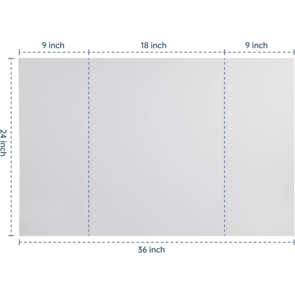 Trifold Poster Board Foam Core 24 x 36 x 3/16"(5mm) - 5 Pack - Tri Fold Posters Display Board, Acid Free, Double Sided, Posterboard Foamboard for Mounting, Prints, Art, Presentation and Projects