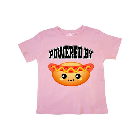

Inktastic Hot Dog Powered By Hotdogs Gift Toddler Boy or Toddler Girl T-Shirt