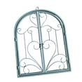 thumbnail image 5 of FashionCha Arched Window Wall Decor Metal Scroll Wall Decor Retro Farmhouse Rustic for Yard Green, 5 of 9