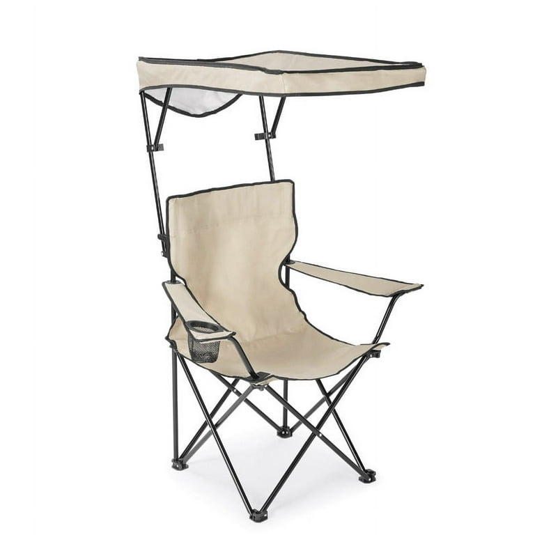 Quik Shade Basic Adjustable Taupe Canopy Chair Walmart
