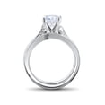 thumbnail image 2 of 3/4ct Pave Diamond Twist Engagement Ring 14K White Gold, 2 of 4