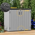 thumbnail image 6 of Large Outdoor Storage Box,Resin Sheds&Outdoor Storage Waterproof/Lockable,Outdoor Storage Cabinets for Balcony,Garage,Backyard, 6 of 7