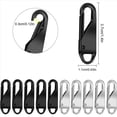 thumbnail image 4 of Cremallera de Repuesto de Metal (20 Piezas), LengüEtas de Metal para ReparacióN de Cremalleras, para Ropa, Equipaje, Maleta, Mochila, Manualidades de Bricolaje, 4 of 6
