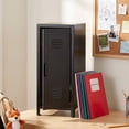 thumbnail image 2 of Pen+Gear Mini Metal Desktop Locker, Black, Durable Desk Organizer, 2 of 6