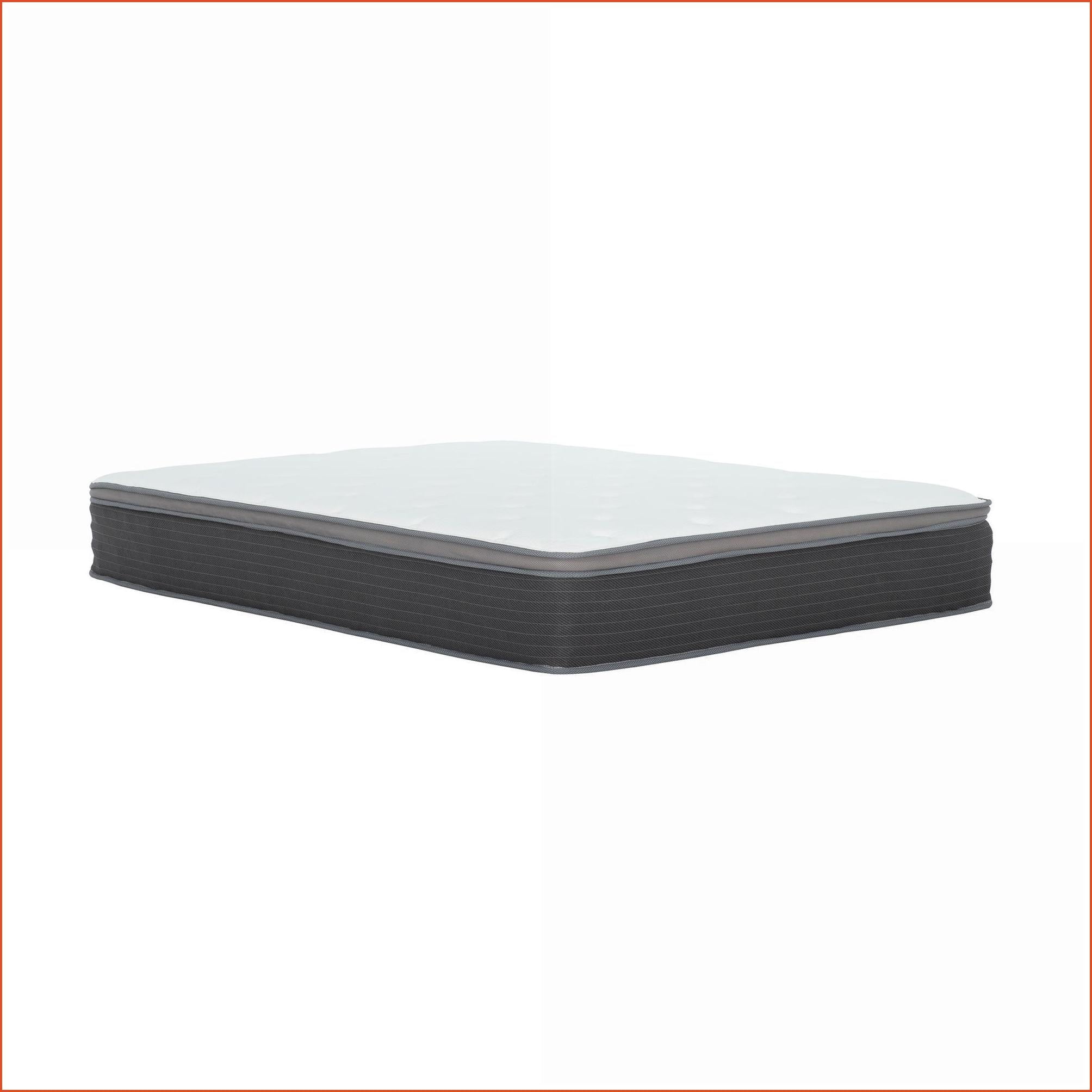 Mattresses, 12 in. King Size Hybrid Mattress with Plush Euro Top, Gel Memory Foam & Pocket Springs | White/Gray | Fabric