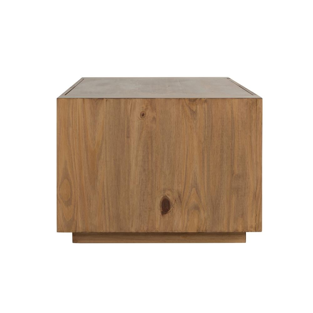 ACME Harlan Contemporary Wood 4-Drawer Rectangular Coffee Table in Oak