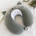 thumbnail image 1 of Bonita almohada para el cuello, almohada de viaje para avión, almohada cervical para el cuello, almohada de espuma viscoelástica con forma de U con dibujos de animales, 1 of 6