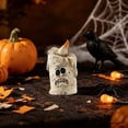 thumbnail image 4 of Mini Resin Halloween Ornament Skull Candle Figurines Vintage Tabletop Decor for Tiered Tray Shelf Party Display, 4 of 9