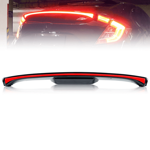 Woudy Hatchback Center Trunk Lid Led Sequential Tail Light Bar for 2017-2021 Honda Civic