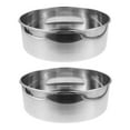 thumbnail image 1 of BESTYASH 2Pcs Stainless Steel Cotton Candy Machine Bowls Universal Fit Commercial Use Silver, 1 of 8