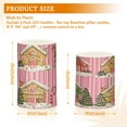 thumbnail image 6 of Yayeee Flameless Candles with Remote Flickering Battery Operated Multi Color Changing, Pink Christmas House, 6 of 7