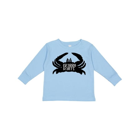 

Inktastic Crabby Pants Boys or Girls Long Sleeve Toddler T-Shirt