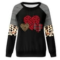 thumbnail image 6 of Valentines Day Sweatshirts, Heart Print Sweatshirt for Women, Crew Neck Long Sleeve Sweatshirts Women Valentine's Day Love Printed Raglan Long Sleeved Sweatshirt, 6 of 6