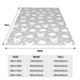 thumbnail image 3 of Balery Rabbit And Cloud Manta de Felpa Suave y Acogedora – Cobija de Franela Aterciopelada para Cama, Lavable y Cálida para Sofá, Mascotas, Transpirable-80"x60", 3 of 7