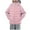 Pink, variant on Pure Color Casual Light Down Jacket Mid-Size Children's Thick Zipper Short Cardigan Jacket Long Sleeve Hooded Jacket For Travel, Holidays, Snowman Building_Blue_4-5 Years