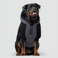 thumbnail image 2 of Canada Pooch Cool Factor Hoodie Teddy-Bear fleece Dog Hoodie (Black/Grey, 1 Count (Pack of 1)), 2 of 3