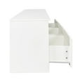 thumbnail image 3 of White modern minimalist TV cabinet 80 inch TV stand, open locker Living Room Bedroom, 3 of 13