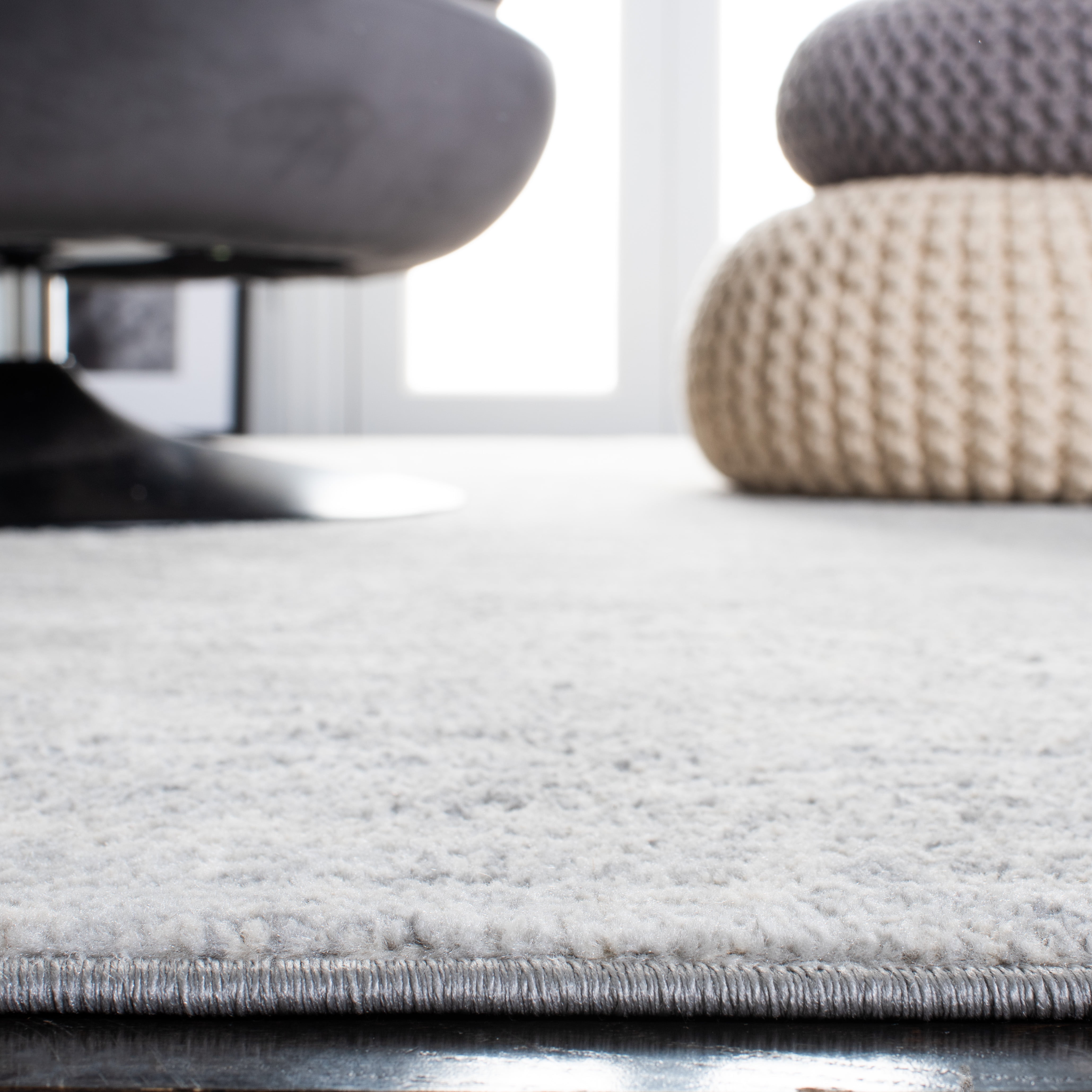 SAFAVIEH Brentwood Ainslee Abstract Area Rug, Ivory/Grey, 10' x 10' Round
