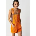 thumbnail image 4 of Monos de mujer, monos de mezclilla lavados, monos de una pieza, pantalones cortos sólidos, bolsillos empalmados, estilo urbano, sin espalda, botones sueltos, 4 of 4