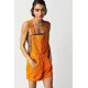 thumbnail image 4 of Monos de mujer, monos de mezclilla lavados, monos de una pieza, pantalones cortos sólidos, bolsillos empalmados, estilo urbano, sin espalda, botones sueltos, 4 of 4