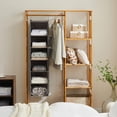 thumbnail image 2 of Hanging Closet Organizer Shelf Closet Hanging Storage with Side Pockets, 2 of 7