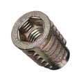 thumbnail image 2 of Hex Drive Threaded Insert, M8-1.25 Int Thrd Sz, 25/32 in L, 14.3 mm Dia., Zinc Alloy, Plain, 25 PK, 2 of 3