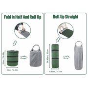 Memory Foam Camping Pad, Lightweight Inflatable Sleeping Mat for Backpacking, Compact Ultralight Foam Camping Air Mattress for Tent, Hammock