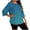 *Multicolor, variant on VBVC Women's Plus Stripe T-Shirt,Ladies 3/4 Sleeve Valentines Top,Soft Breathable Tee For Women,Gray,Size L