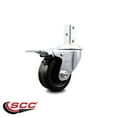 thumbnail image 2 of 3 Inch Phenolic Wheel Swivel 3/4 Inch Square Stem Caster with Total Lock Brake, 2 of 2