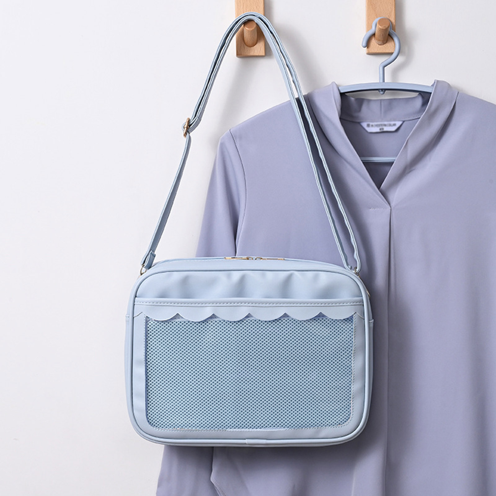 Japanese High School Girls JK Bag Women PU Handbags and Purses Transparent Itabag Women Crosssbody Bags