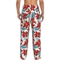 thumbnail image 3 of Xecao Lilies Flowers Men's Straight Lounge Pajama Pants: The Ultimate in Comfortable Sleepwear, 3 of 9